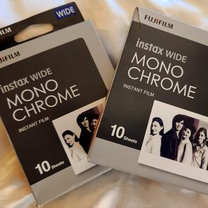 Fujifilm Instax Wide Mono Chrome Instant Film 10 Sheets (2 packs)